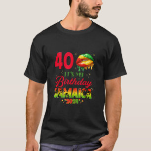 Camiseta Aniversário Jamaica Girl 30 50th Party Outfit Matc
