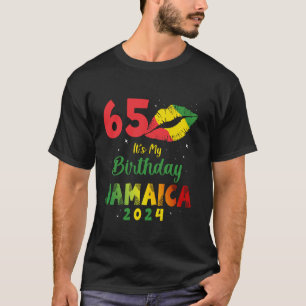 Camiseta Aniversário Jamaica Girl 65th Birthday 2024 Jamaic