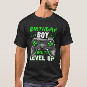 Camiseta Aniversário Jogo Jovens Níveis De Jogo Acelerados