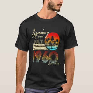 Camiseta Aniversário Legendário Desde Julho De 1960