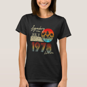 Camiseta Aniversário Legendário Desde Julho De 1978