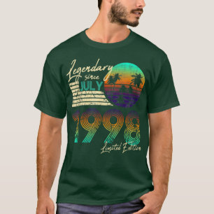 Camiseta Aniversário Lendário Desde Julho de 1998 