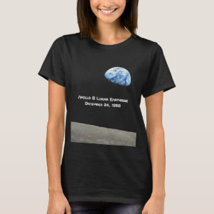 Camiseta Aniversário lunar de Apollo 8 Earthrise 50th