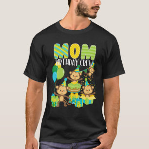Camiseta Aniversário, Macaco Mãe, Aniversário, Tripulação F