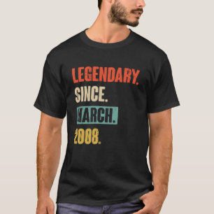 Camiseta Aniversário Março 15 Decoration 15 Anos Old Vintag
