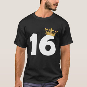 Camiseta Aniversário, Meninas 16 Festa 16 Anos Coroa De Dia