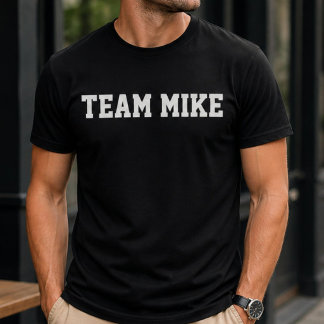 Camiseta Aniversário Mike Equipe Personalizado Divertido Cu