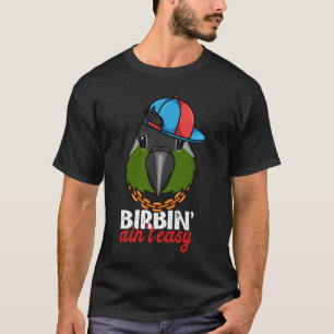 Camiseta Aniversário não é fácil papagaio I Green Cheek