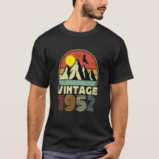 Camiseta Aniversário Nascido Em 1952  Vintage