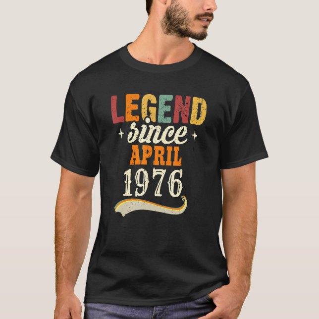 Camiseta Aniversário Para Ele Seu Espetacular Desde Abril D (Frente)