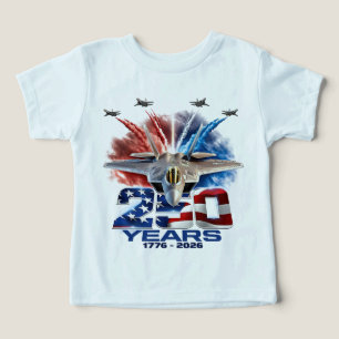 Camiseta Aniversário Patriótico de 250 Anos em 4 de Julho