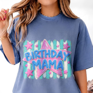 Camiseta Aniversário Personalizado da Mamãe Caprichoso Pint