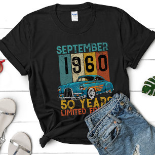 Camiseta Aniversário Personalizado de Carro Clássico Colori