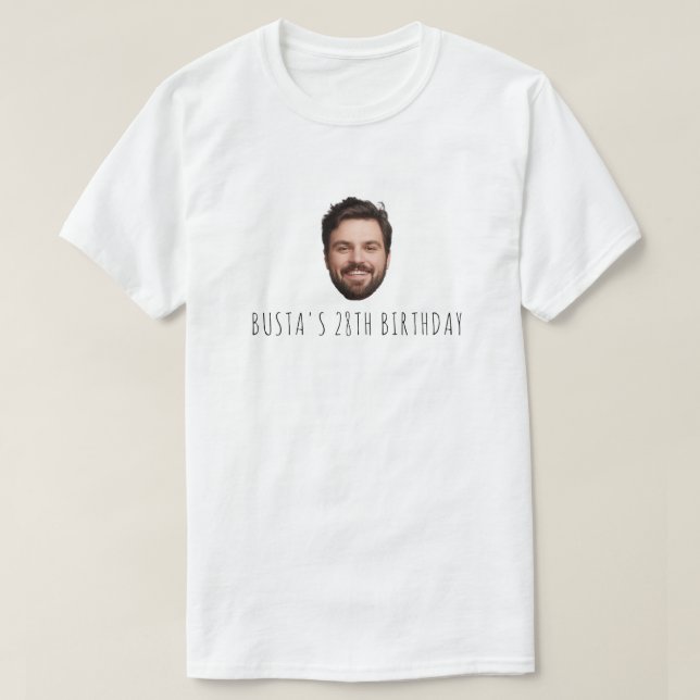 Camiseta Aniversário Personalizado de Festa de aniversário  (Frente do Design)