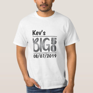 Camiseta Aniversário personalizado do homem 50th