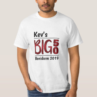 Camiseta Aniversário personalizado do homem 50th