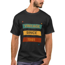 Aniversário Personalizado Retro Qualquer Idade Vin