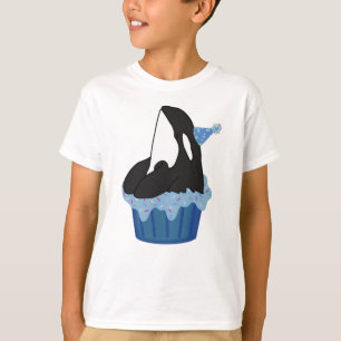 Camiseta Aniversário Personável da Baleia Assassina de Or