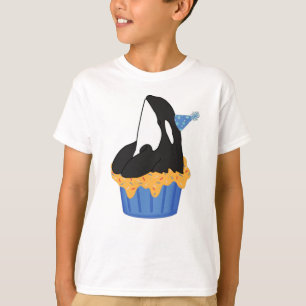 Camiseta Aniversário Personável da Baleia Assassina de Or