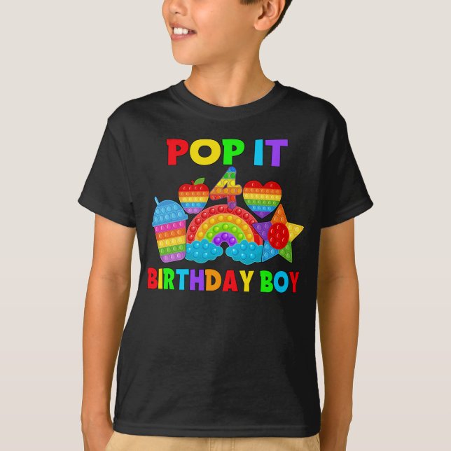 Camiseta Aniversário Pop 4 (Frente)