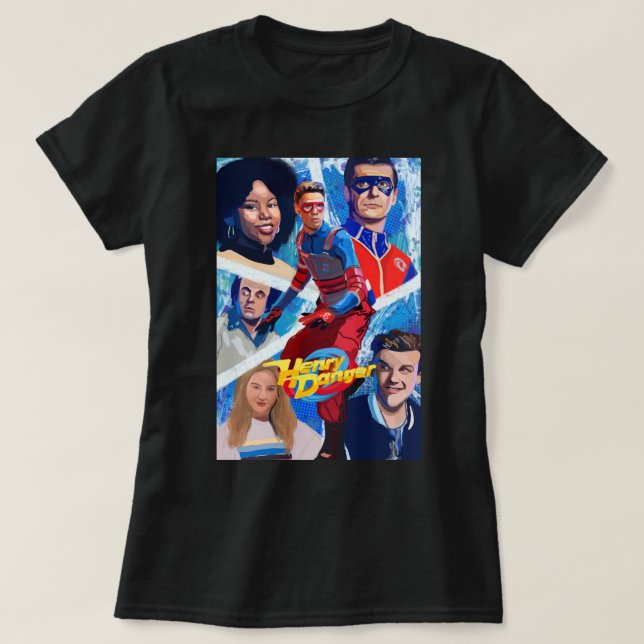 Camiseta Aniversário Presente Henry Danger Poster Streetwea (Frente do Design)