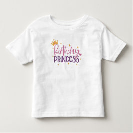 Camiseta Aniversário Princesa Birthday Girl