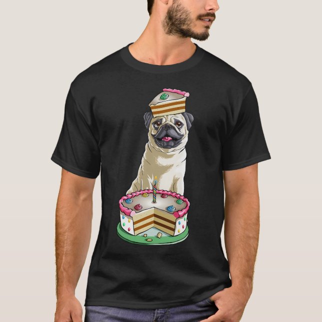 Camiseta Aniversário Pug (Frente)