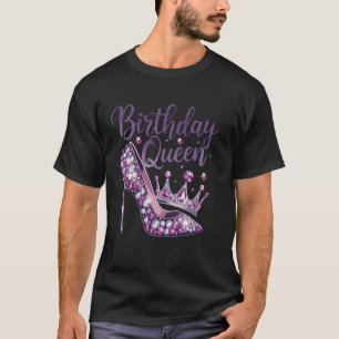 Camiseta Aniversário Rainha Calçado 16 18 21 25 29 30 40 50