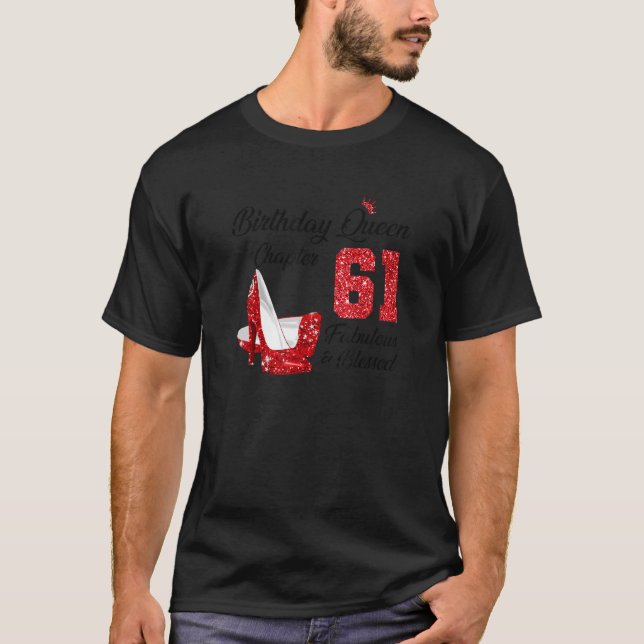 Camiseta Aniversário Rainha Capítulo 61 Fabuloso E Abençoad (Frente)