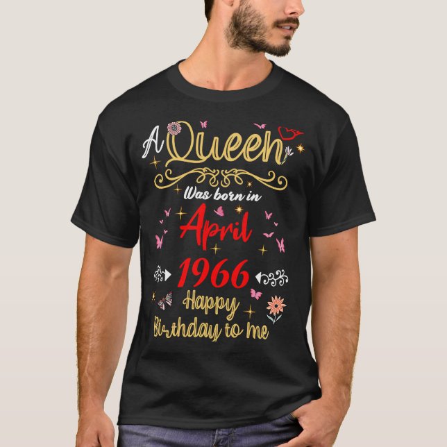 Camiseta Aniversário Rainha desde abril de 1966 (Frente)