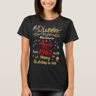 Camiseta Aniversário Rainha desde abril de 1967