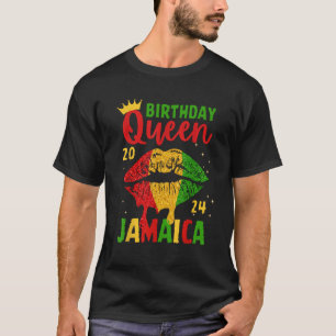 Camiseta Aniversário Rainha Jamaica Meninas Trip 2024 Parti