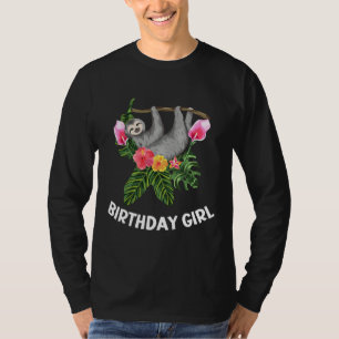 Camiseta Aniversário Rapariga Lama Flores Coloridas Prenden