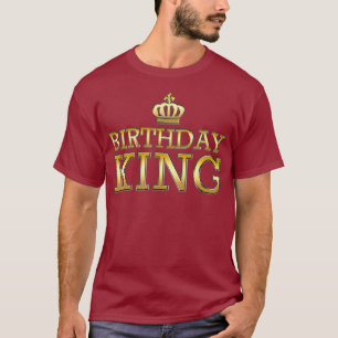 Camiseta Aniversário Rei Legal Cute Engraçado Qualquer Pr