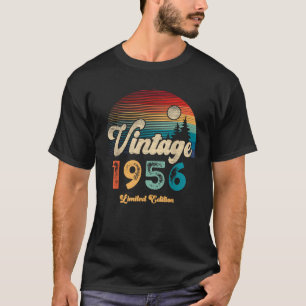 Camiseta Aniversário Retro Presentes Engraçados 70 Ano