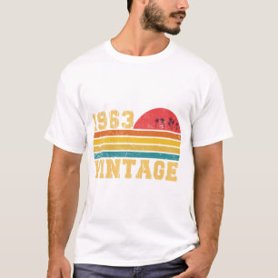 Camiseta Aniversário Retro Vintage Pôr do Sol 1963