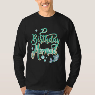 Camiseta Aniversário Sereia Oceânica de Peixes Aproxima Ser