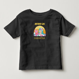 Camiseta Aniversário Sereia Pôr do Sol Vermelho Am