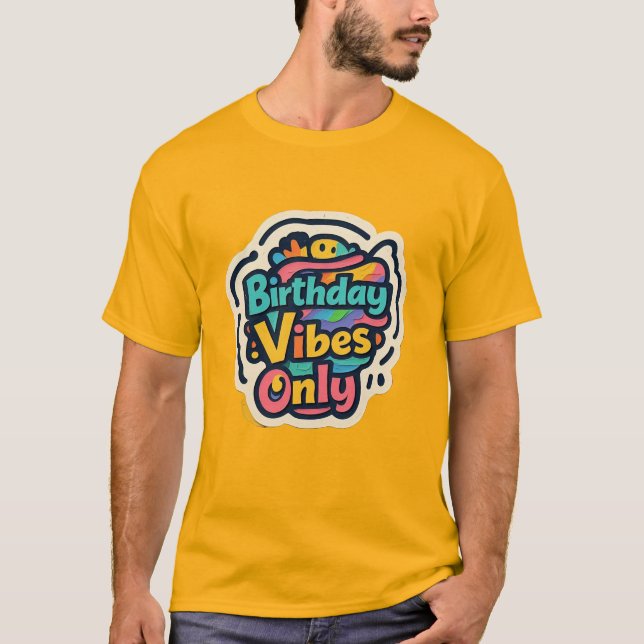 Camiseta Aniversário Só Vibes Funk Camadas (Frente)