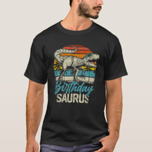 Camiseta Aniversário Surus Rex Dino Birthdaysaurus Matando