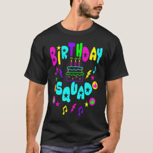 Camiseta Aniversário Vamos de Esquadrão Brilhante É o meu a