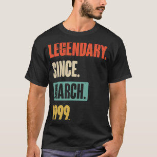 Camiseta Aniversário Vintag, 24 de março de 24 anos