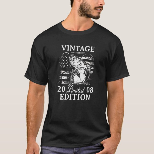Camiseta Aniversário Vintage 2008 2008 (Frente)