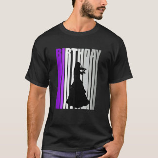 Camiseta Aniversário Violino Violino da bonito Silhout