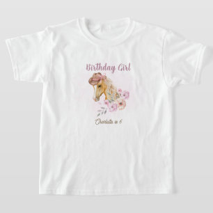 Camiseta Aniversário Western Floral Cavalo Cowgirl