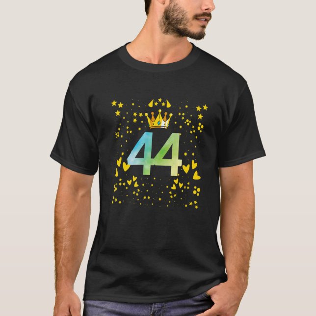 Camiseta aniversários de 44 (Frente)