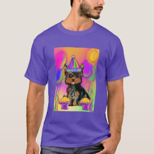 Camiseta Aniversários de Yorkie Poo