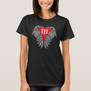 Camiseta Anjo 111 Com Coração E Asas De Anjo