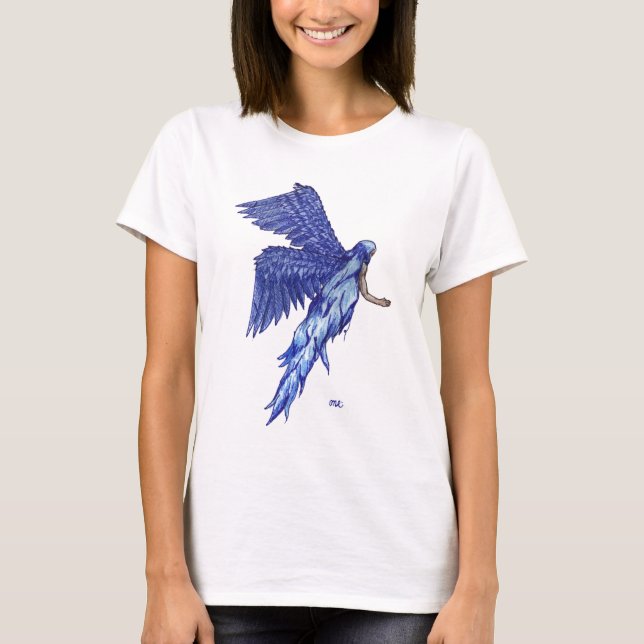 Camiseta anjo azul (Frente)