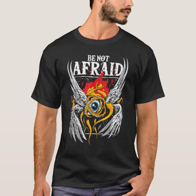 Camiseta Anjo bíblicamente preciso, não tenha medo de Ang B (Frente)